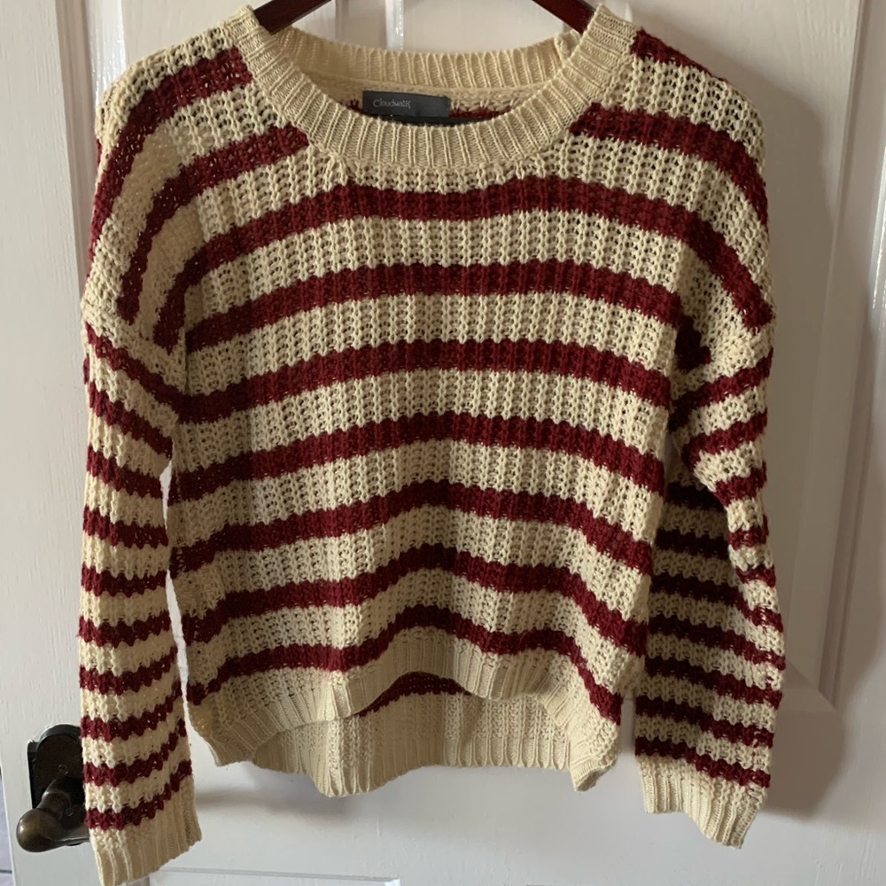 Cloud walk striped sweater size small